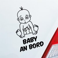 Auto Aufkleber Baby an Bord on Tour