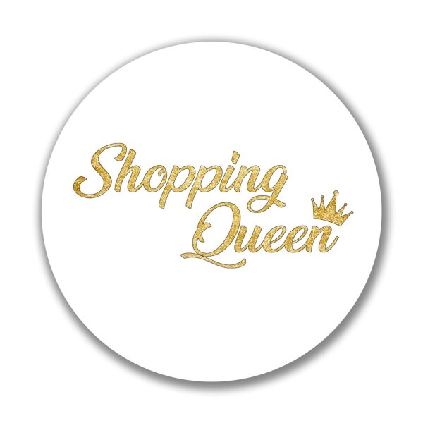 Aufkleber Shopping Queen Krone Sticker 10cm