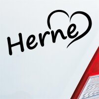 Auto Aufkleber Herne Herz Stadt City Liebe Love Heimat...