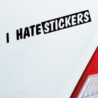 I Hate s Lustig Fun Auto Aufkleber Sticker Heckscheibenaufkleber