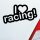 I Love racing Fun Tuning Lustig Spruch Auto Aufkleber Sticker Heckscheibenaufkleber