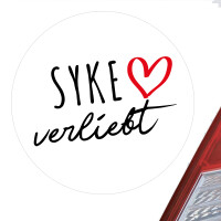 Aufkleber Syke verliebt Sticker 10cm
