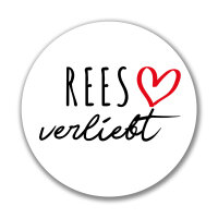Aufkleber Rees verliebt Sticker 10cm