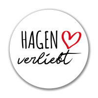 Aufkleber Hagen verliebt Sticker 10cm