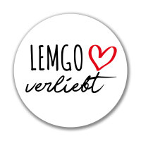 Aufkleber Lemgo verliebt Sticker 10cm