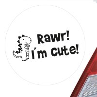 Aufkleber T-Rex I`m cute Sticker 10cm