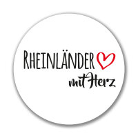 Aufkleber Rheinländer mit Herz Sticker 10cm