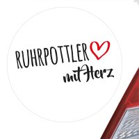 Aufkleber Ruhrpottler mit Herz Sticker 10cm