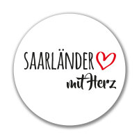 Aufkleber Saarländer mit Herz Sticker 10cm