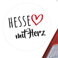 Aufkleber Hesse mit Herz Sticker 10cm