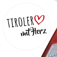 Aufkleber Tiroler mit Herz Sticker 10cm