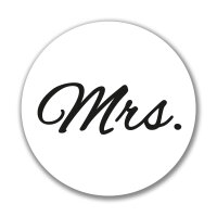 Aufkleber Mrs. Schriftzug Sticker 10cm
