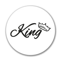 Aufkleber King Krone Sticker 10cm