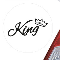 Aufkleber King Krone Sticker 10cm