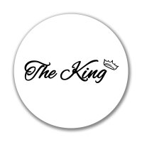 Aufkleber The King Krone Sticker 10cm