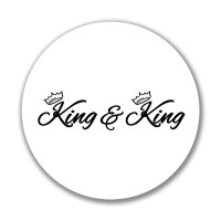 Aufkleber King & King Krone Sticker 10cm
