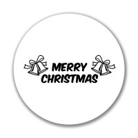 Aufkleber Merry Christmas Glocken Sticker 10cm
