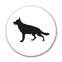 Aufkleber Deutscher Schäferhund Silhouette Sticker 10cm