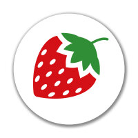 Aufkleber Erdbeere Strawberry Sticker 10cm