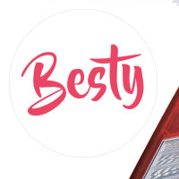 Aufkleber Besty Bestie Sticker 10cm