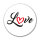 Aufkleber Love Herz Sticker 10cm