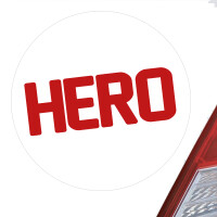 Aufkleber Hero Held Sticker 10cm