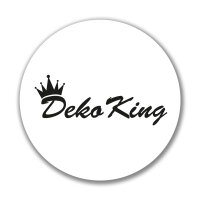 Aufkleber Deko King Krone Sticker 10cm