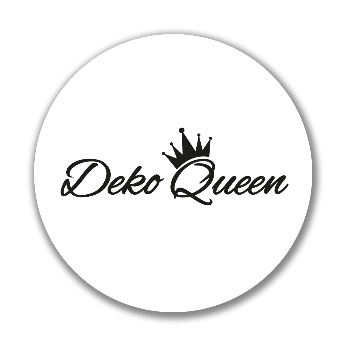 Huuraa Aufkleber Deko Queen Krone Sticker 10cm mit Motiv für alle