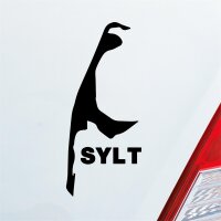 Sylt Spaß Insel Luxus Germany Deutschland Auto Aufkleber Sticker Heckscheibenaufkleber