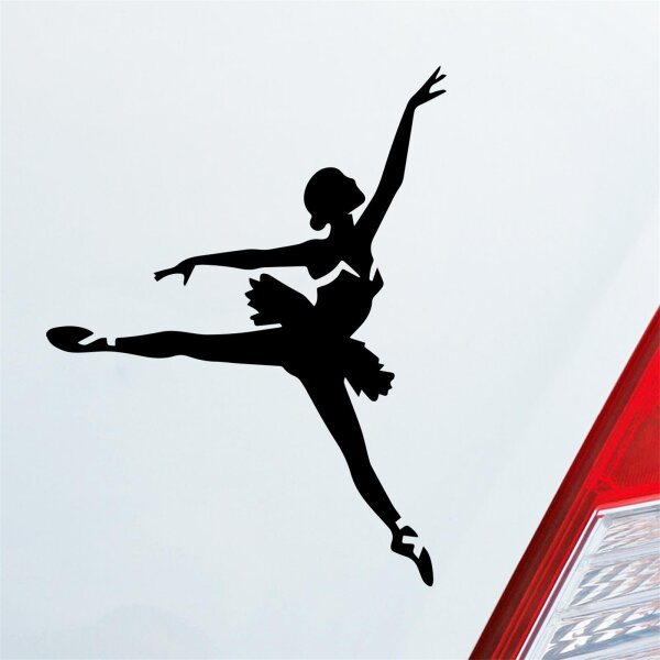 Auto Aufkleber Tänzerin Ballerina Ballett Musik Sticker Heckscheibenaufkleber