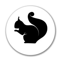 Aufkleber Eichhörnchen Silhouette Sticker 10cm