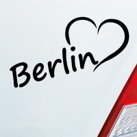 Auto Aufkleber Berlin Herz Stadt City Love Liebe Heart...