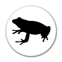 Aufkleber Frosch Kröte Silhouette Sticker 10cm