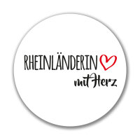 Aufkleber Rheinländerin mit Herz Sticker 10cm