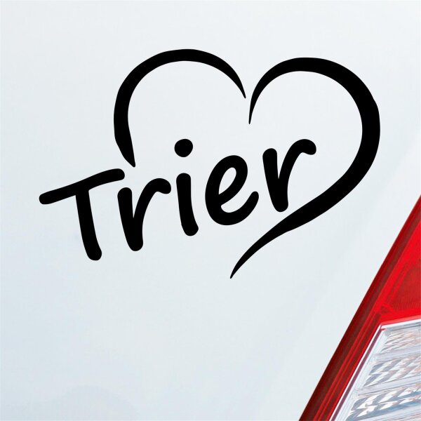 Auto Aufkleber Trier Herz Stadt City Liebe Love Heart Heimat 12x8 cm