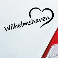 Auto Aufkleber Wilhelmshaven Herz Stadt City Liebe Love...
