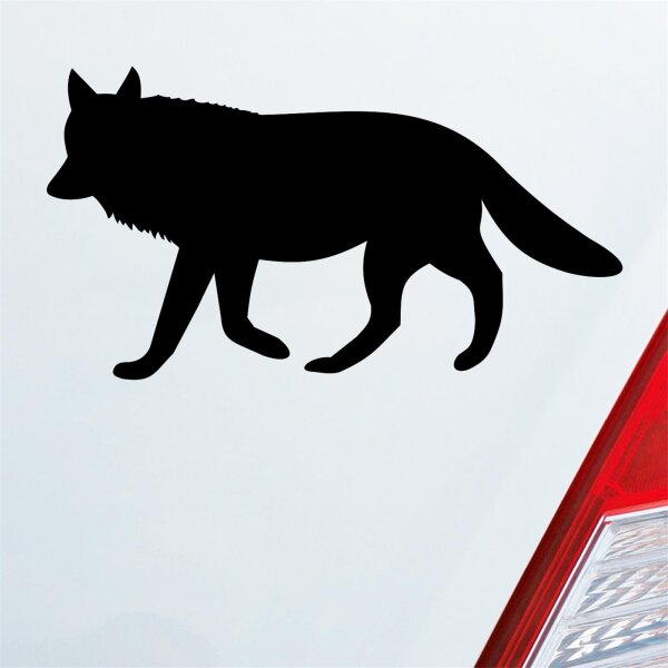 Auto Aufkleber Wolf Wulf Tier Hund Dog 18x10 cm