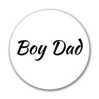 Aufkleber Boy Dad Schriftzug Sticker 10cm