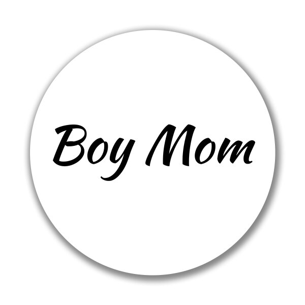 Aufkleber Boy Mom Schriftzug Sticker 10cm