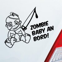 Auto Aufkleber Zombie Baby an Bord on Tour witzig