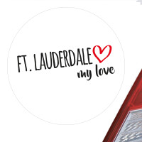Aufkleber Ft. Lauderdale my love Sticker 10cm