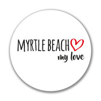 Aufkleber Myrtle Beach my love Sticker 10cm