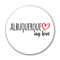 Aufkleber Albuquerque my love Sticker 10cm