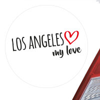 Aufkleber Los Angeles my love Sticker 10cm