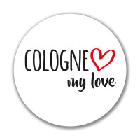 Aufkleber Cologne my love Sticker 10cm