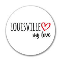 Aufkleber Louisville my love Sticker 10cm
