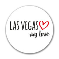 Aufkleber Las Vegas my love Sticker 10cm