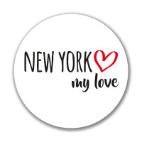 Aufkleber New York my love Sticker 10cm