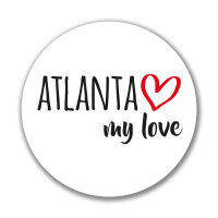 Aufkleber Atlanta my love Sticker 10cm
