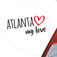 Aufkleber Atlanta my love Sticker 10cm